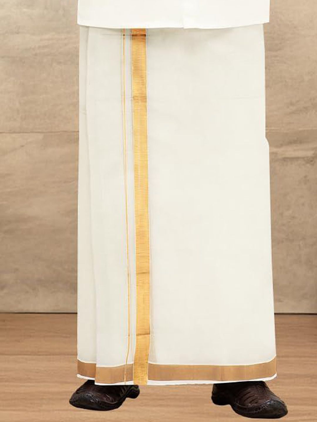 Ramraj Kora Cotton Double Layer Dhoti