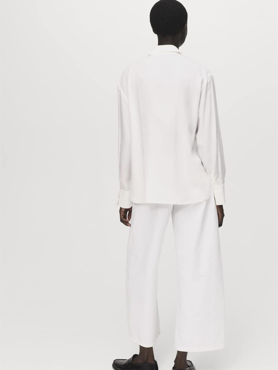 Concealed Button Placket Shirt