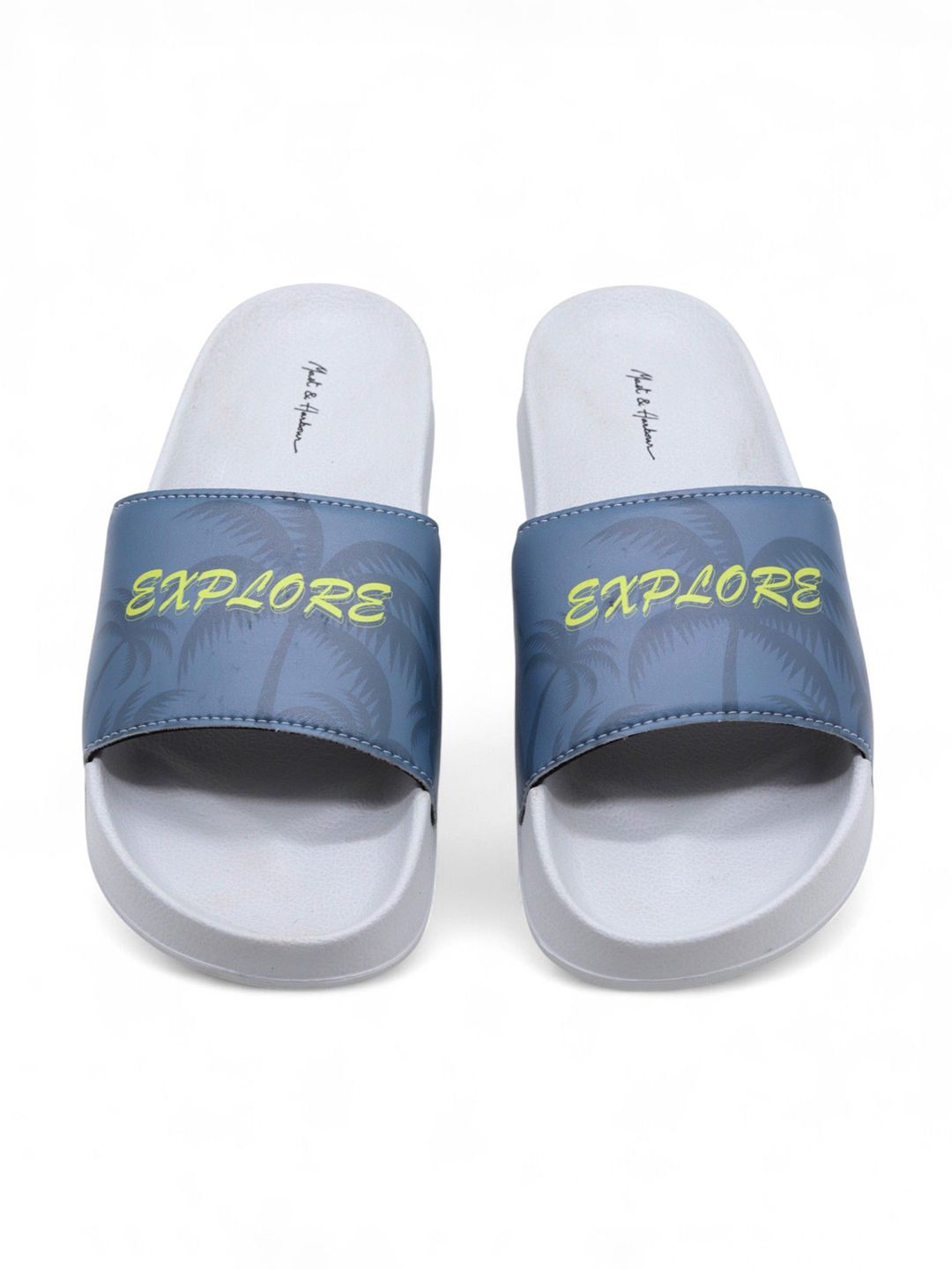 Mast & Harbour Typographic Printed Comfortable Sliders