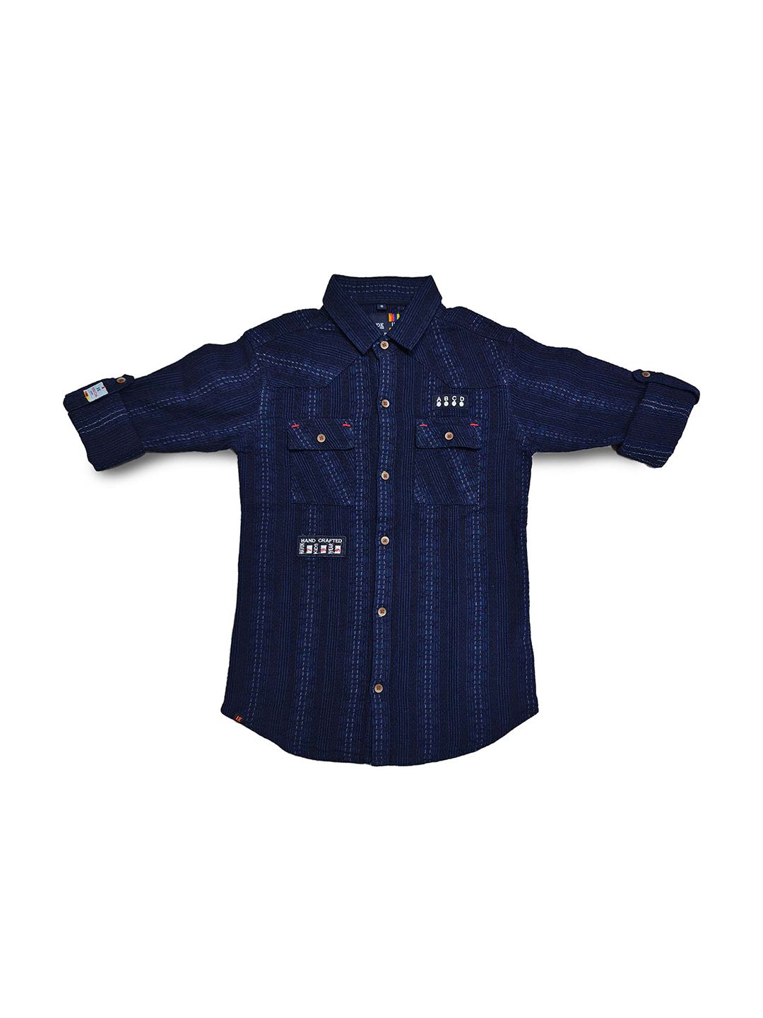 Havok kids Boys Blue Cotton Casual Shirts