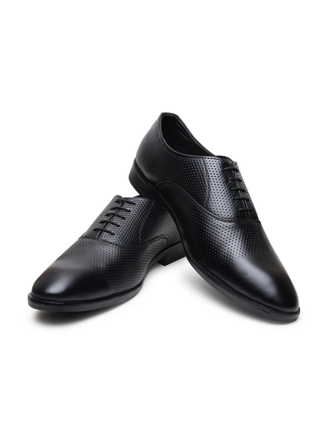 Hayes London Men Black Formal Derby Shoes