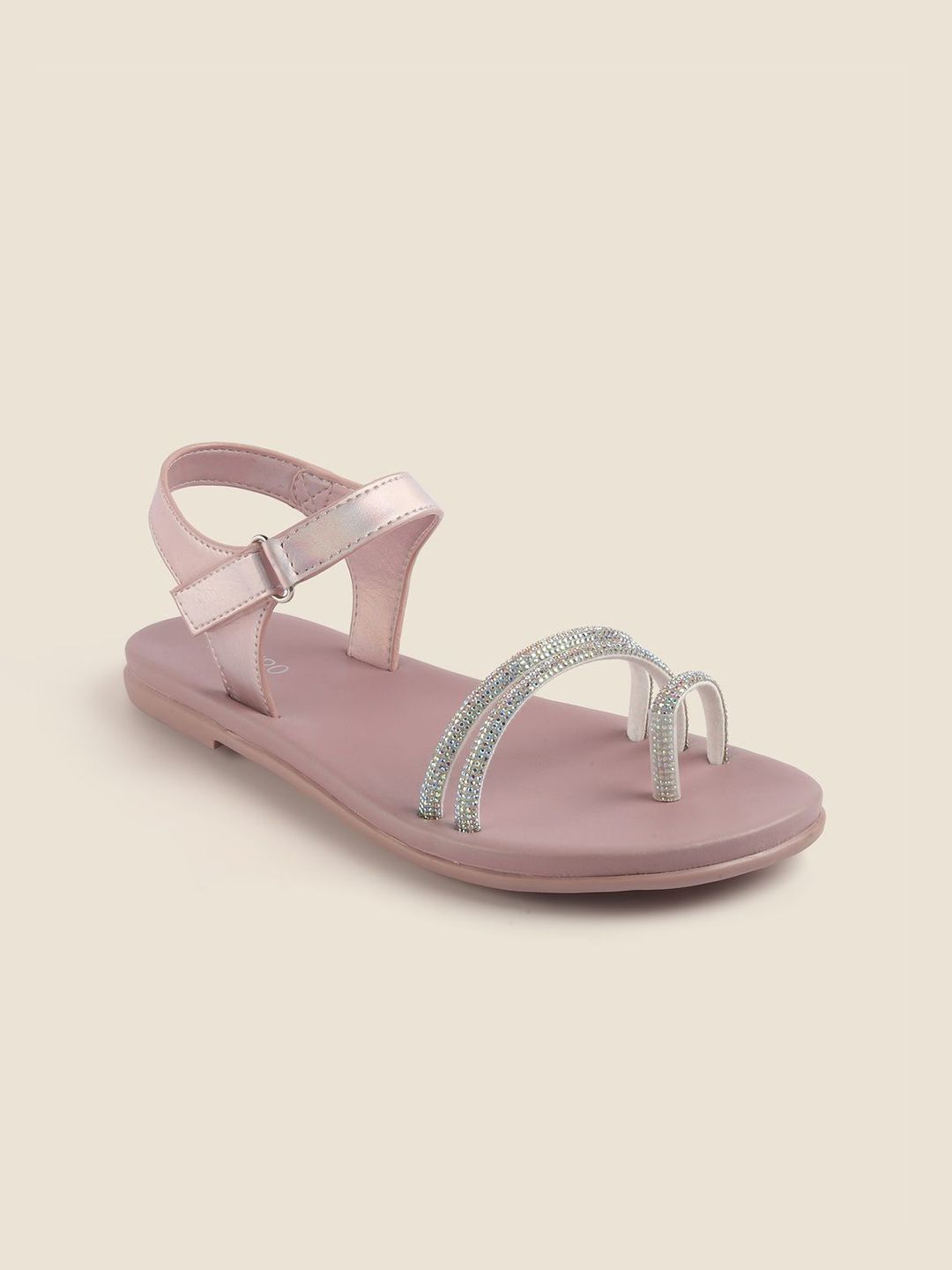 Metro Metro Women Embellished Open One Toe Flats