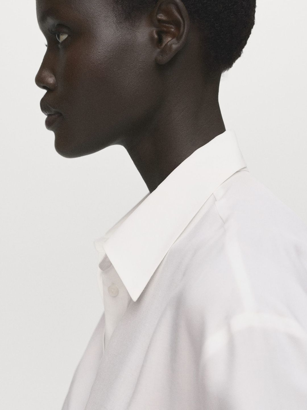Concealed Button Placket Shirt