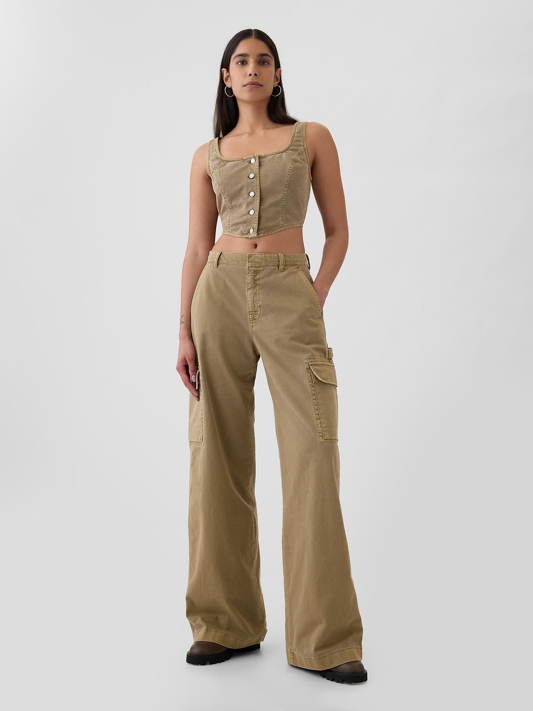 Pure Cotton Baggy Cargos