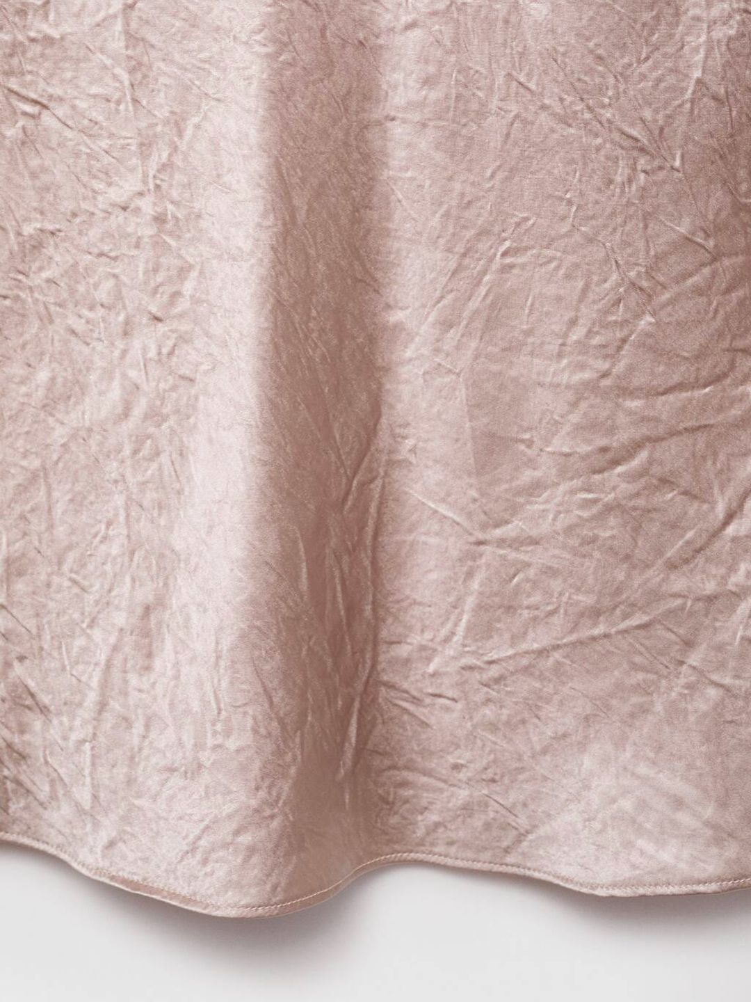 Crinkled Effect Satin Finish Top