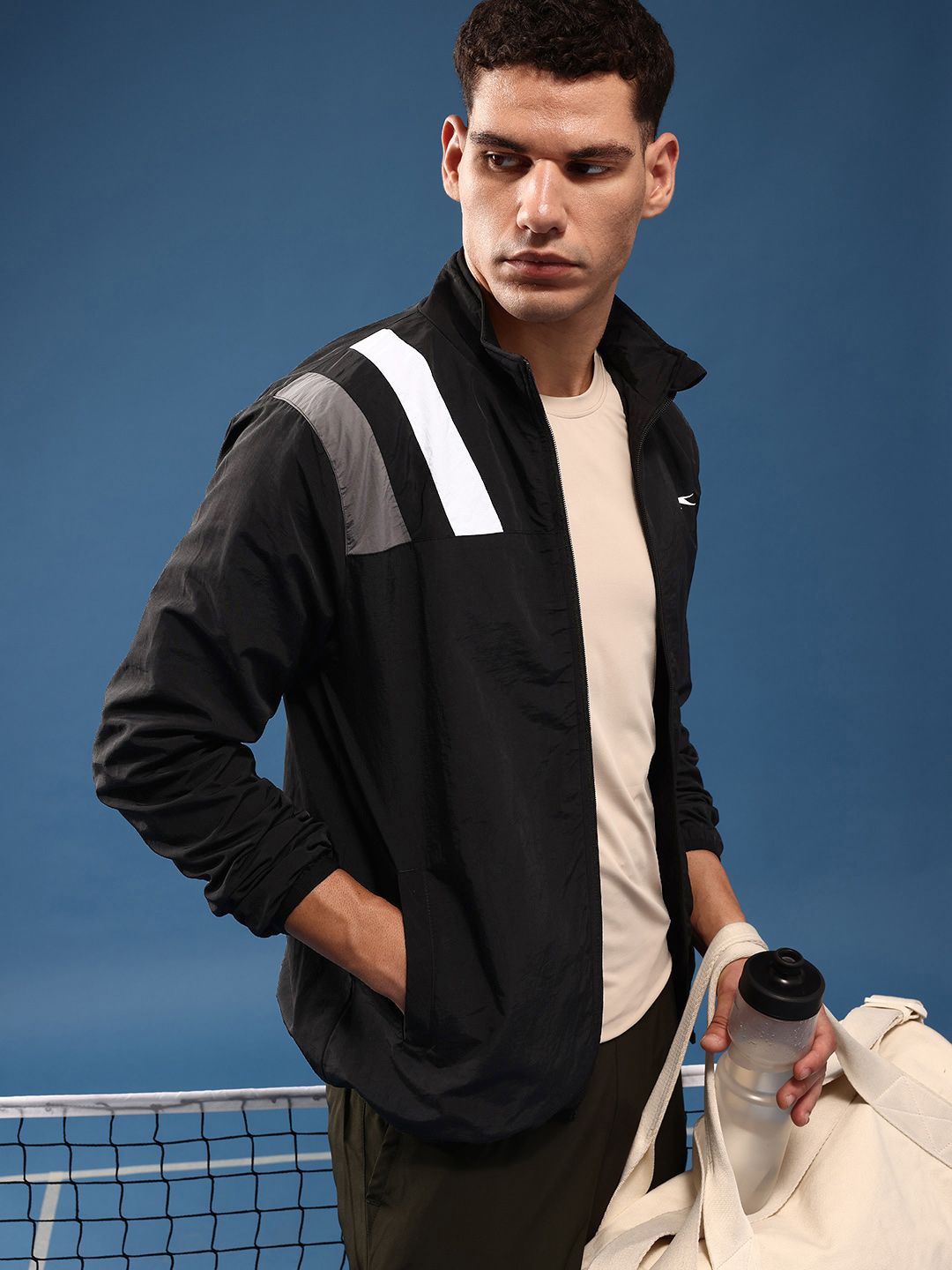 Slazenger Mock Collar Sporty Jacket