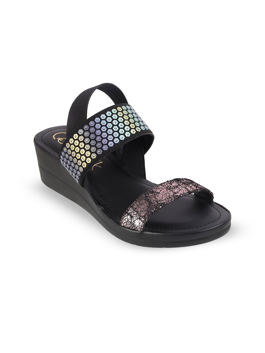 Catwalk Catwalk Embellished Open Toe Flatform Sandals