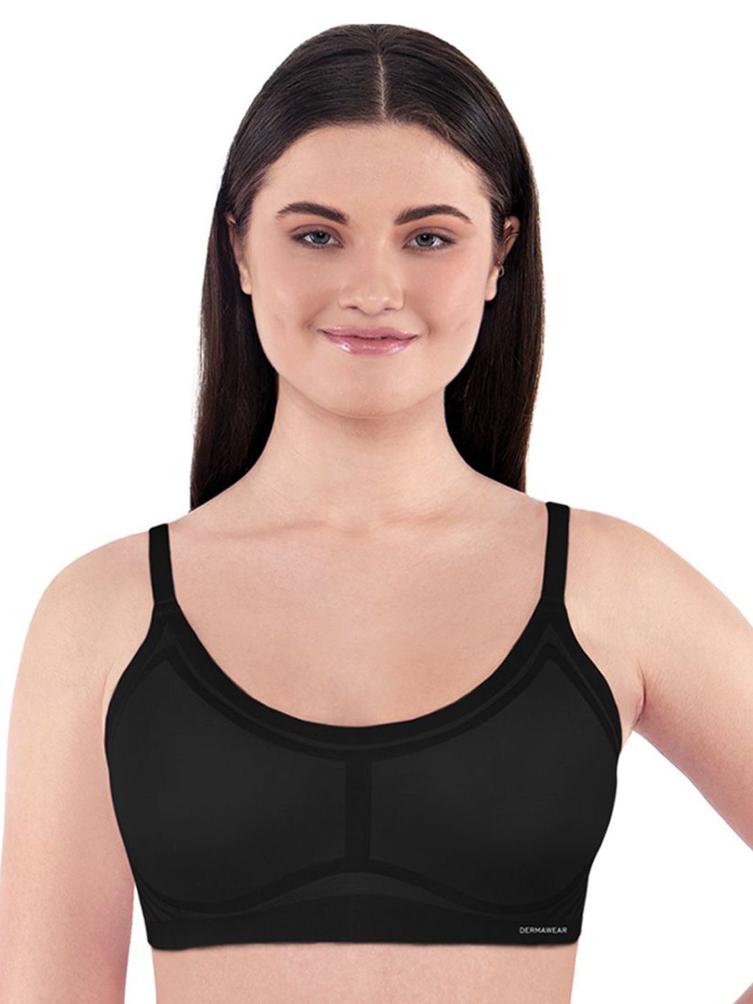Dermawear Invism Self Design Full Coverage Seamless Bra