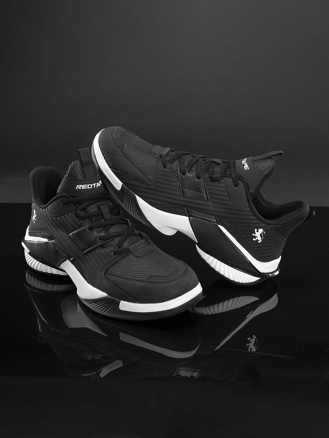 Red Tape Mesh Basketball Shoes