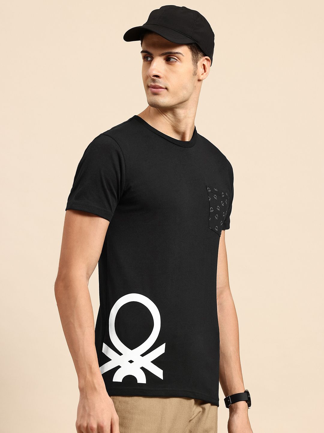 United Colors of Benetton Men Brand Logo Printed T-shirt