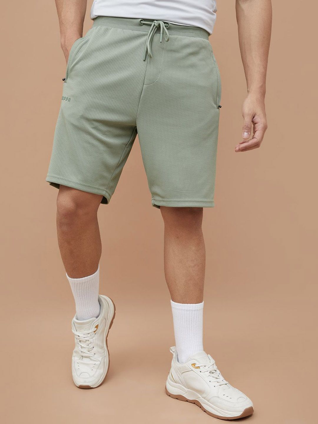 Kappa Men Regular Fit Mid-Rise Sports Shorts