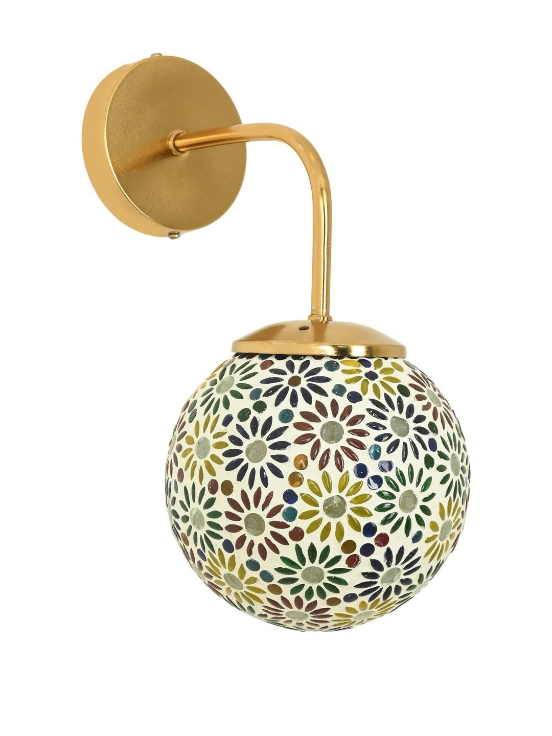 1ST TIME Multi Printed Glass Traditional Cylinder Wall Lamps Wall Lamps