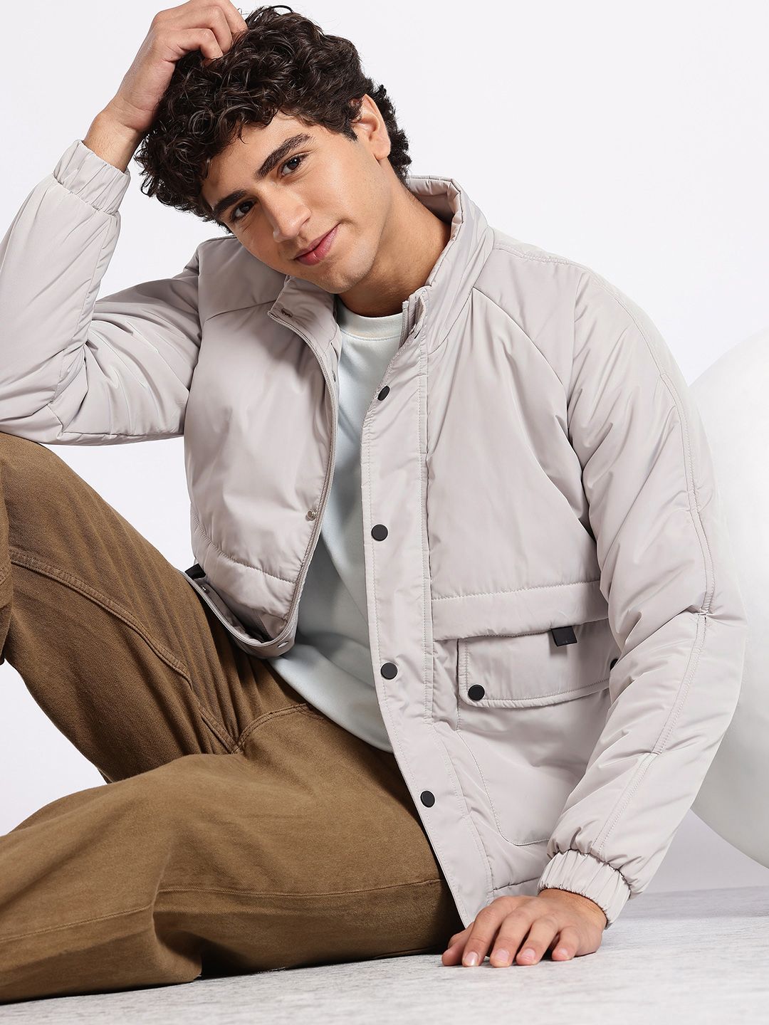 Aeropostale Mock Collar Puffer Jacket