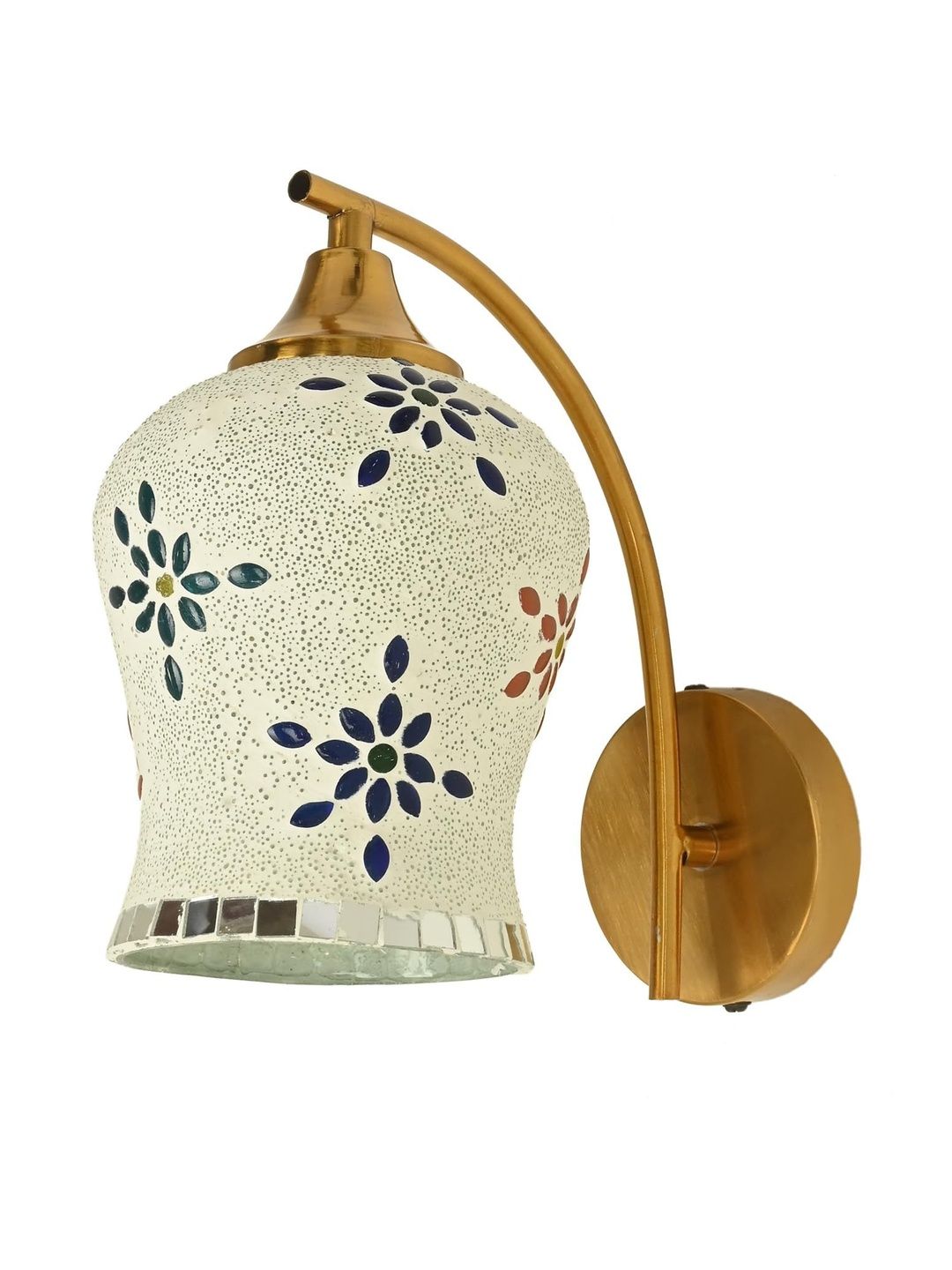 1ST TIME Multi Printed Glass Traditional Cylinder Wall Lamps Wall Lamps