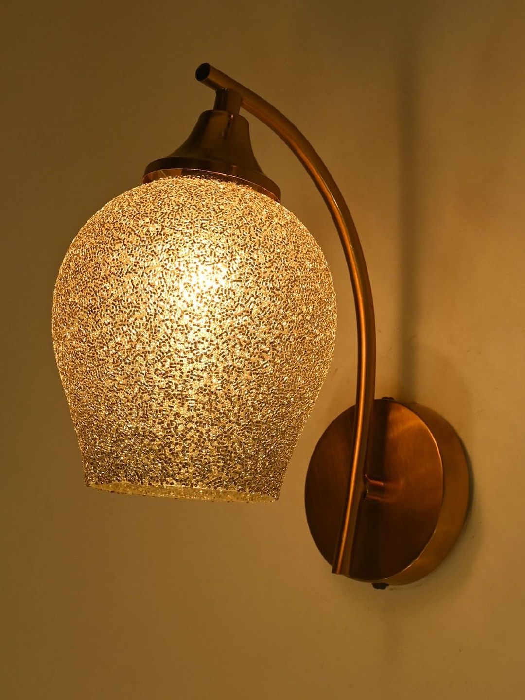 1ST TIME Grey Printed Glass Traditional Cylinder Wall Lamps Wall Lamps