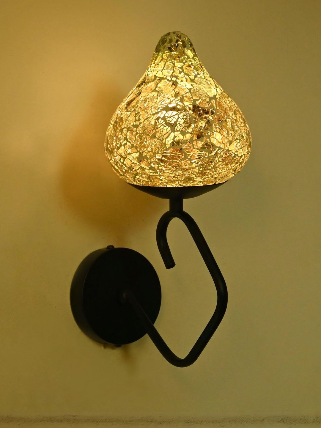 1ST TIME Printed Glass Traditional Wall Lamp