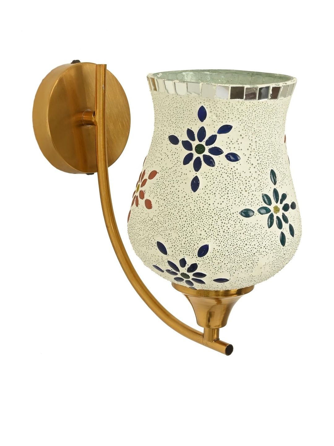 1ST TIME Multi Printed Glass Traditional Cylinder Wall Lamps Wall Lamps