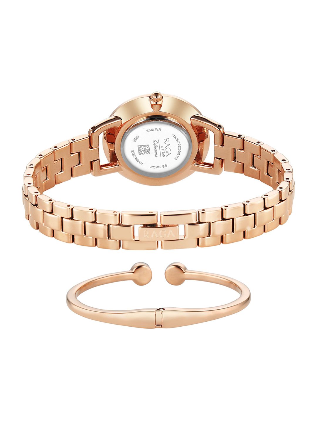 Glimmers Quartz Dial Bracelet Style Straps Analogue Watch 95327WM01F