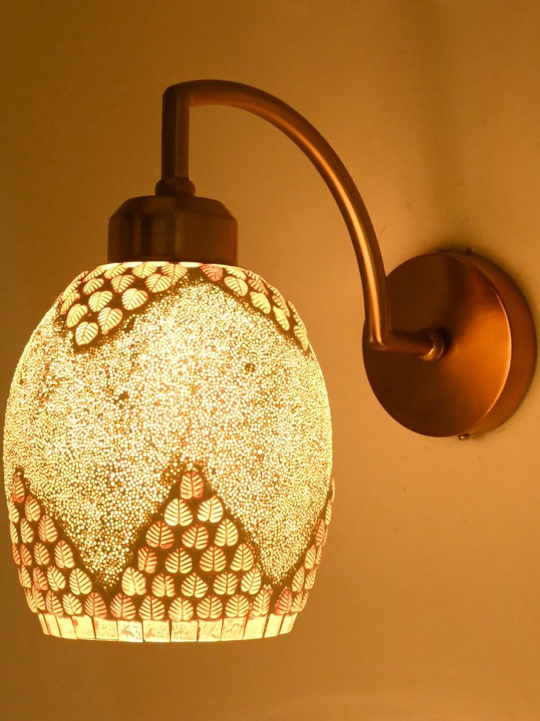 1ST TIME Gold Printed Glass Traditional Cylinder Wall Lamps Wall Lamps