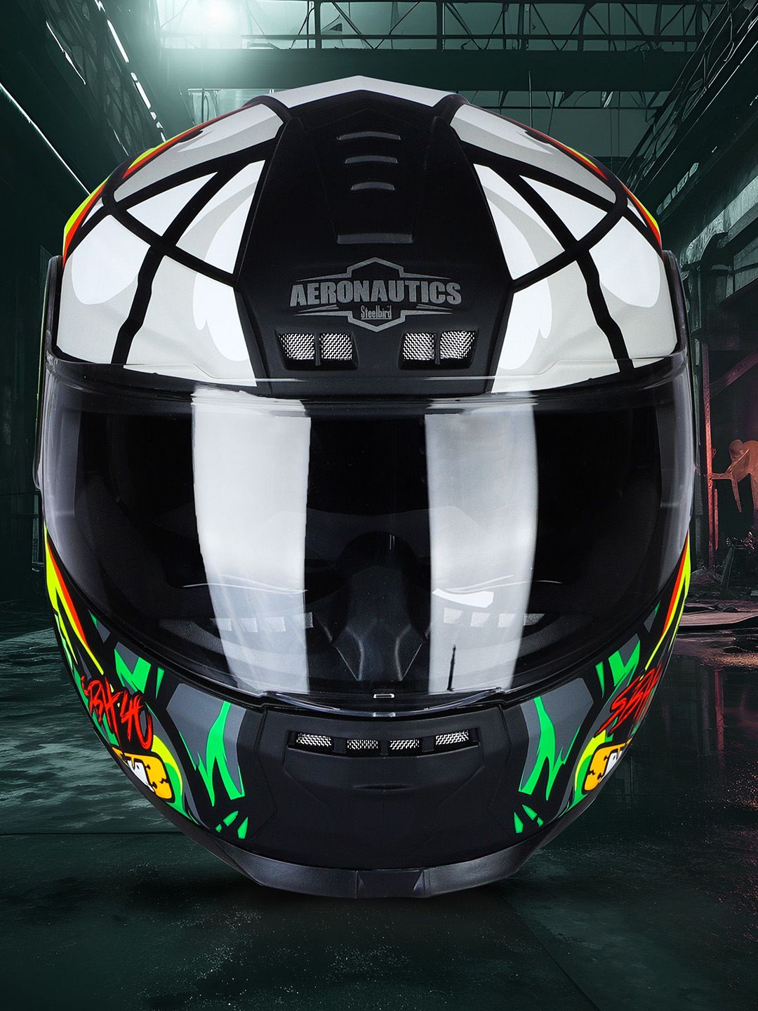Buy Steelbird SBH 40 Crazy Doe Bluetooth Full Face ISI Certified
