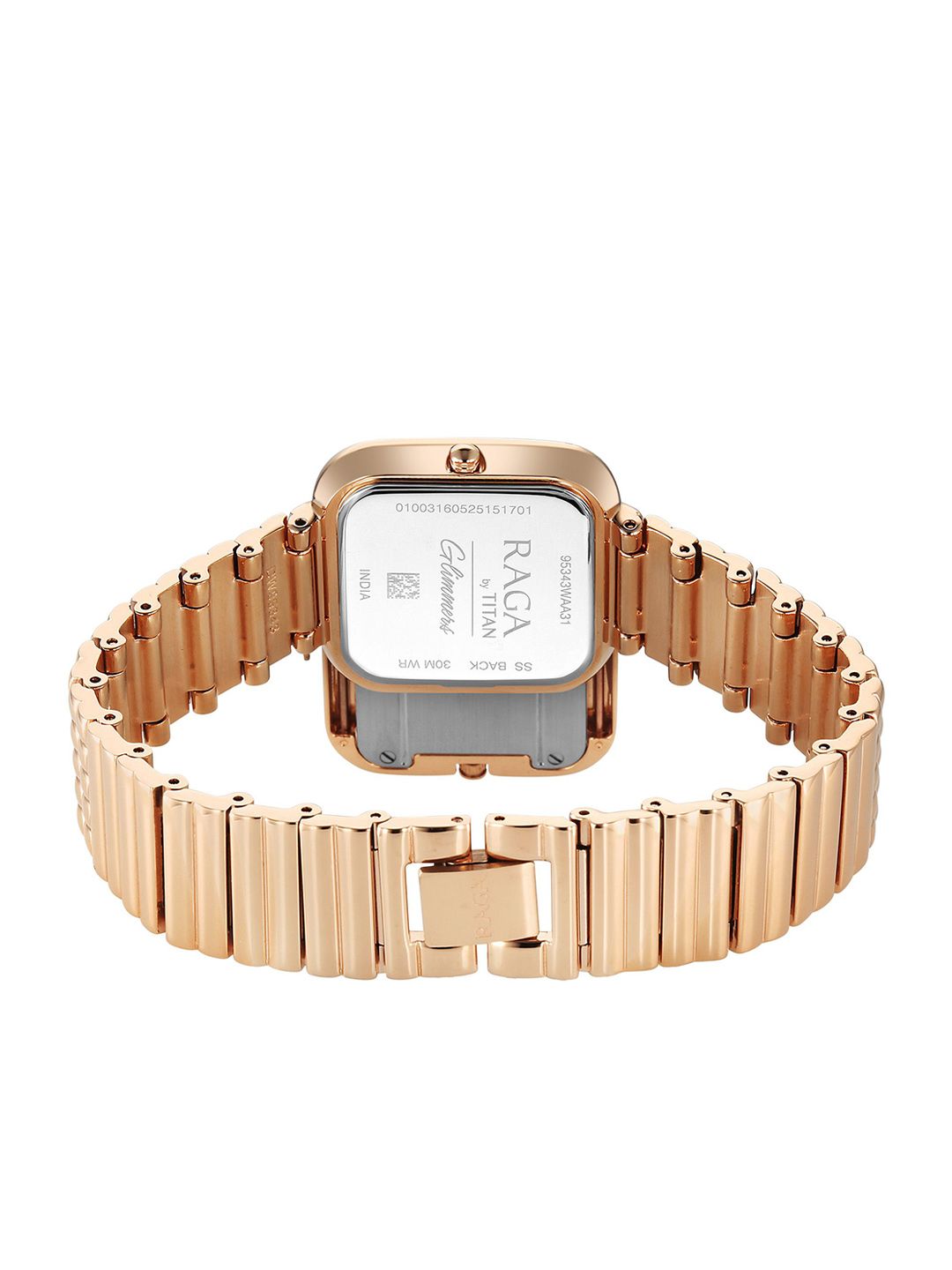 Brass Dial & Stainless Steel Straps Analogue Watch 95343WM01