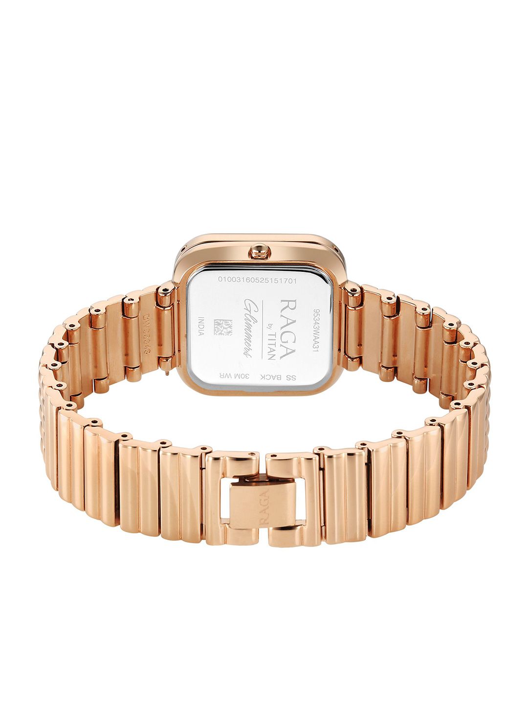 Brass Dial & Stainless Steel Straps Analogue Watch 95343WM01
