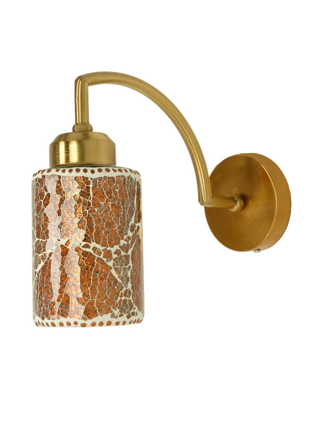 1ST TIME Orange Printed Glass Traditional Cylinder Wall Lamps Wall Lamps