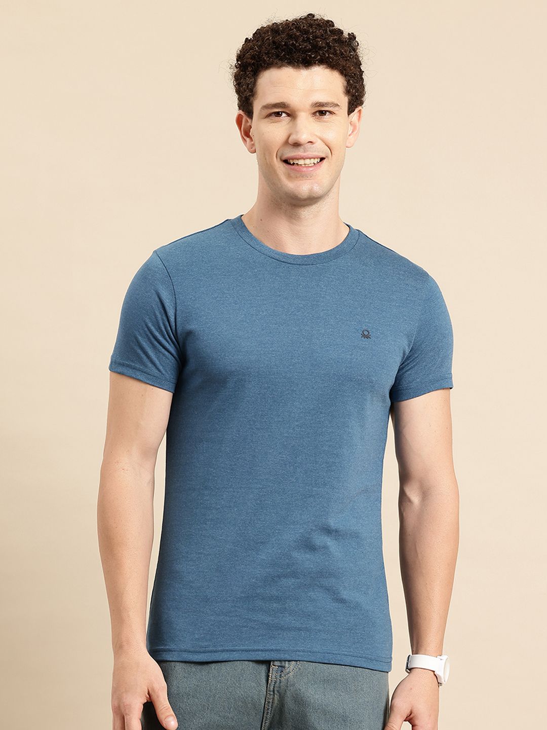 United Colors of Benetton Brand Logo Detail T-shirt