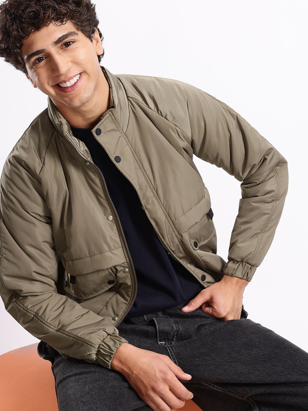 Aeropostale Mock Collar Puffer Jacket