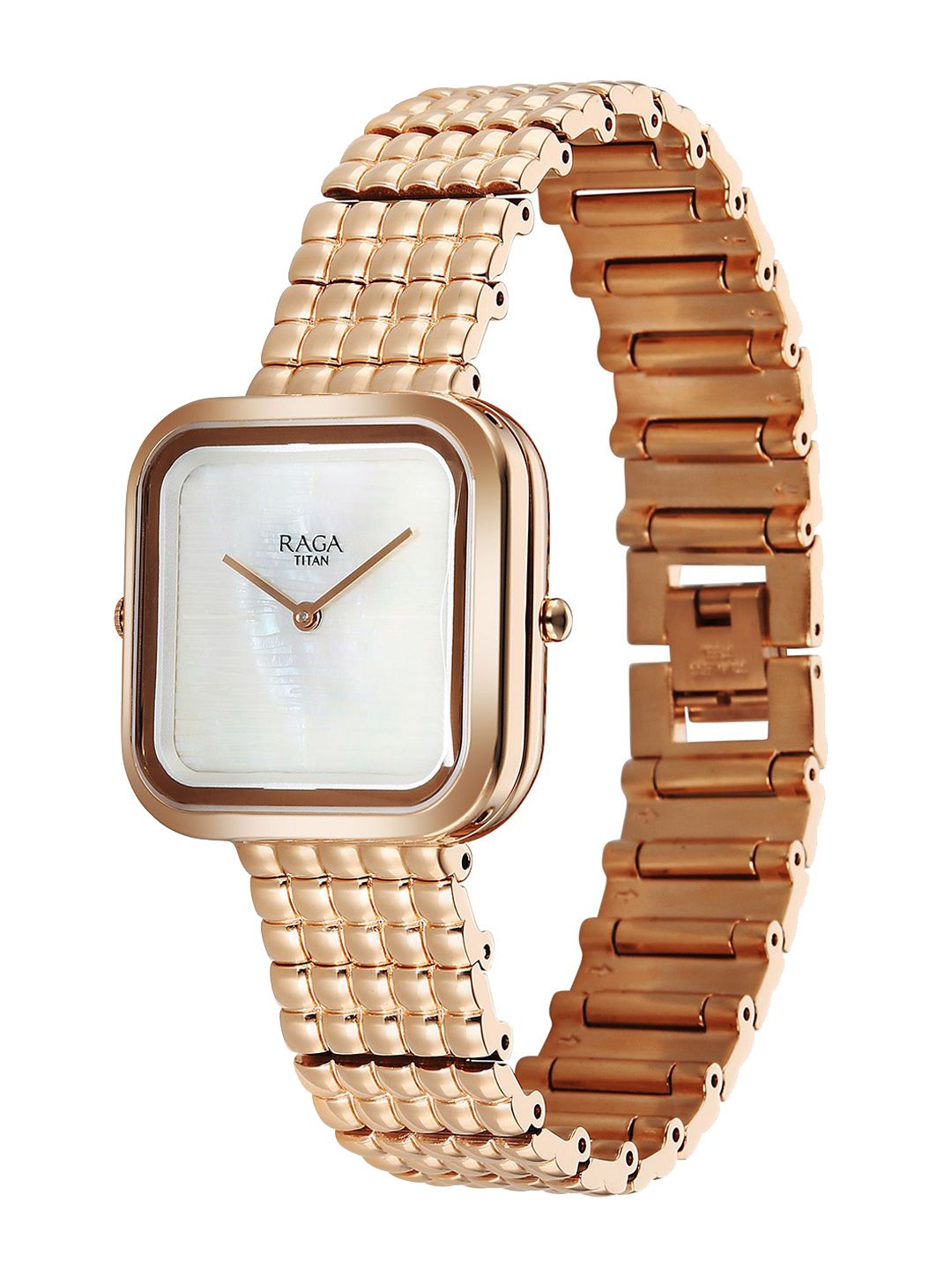 Brass Dial & Stainless Steel Straps Analogue Watch 95343WM01