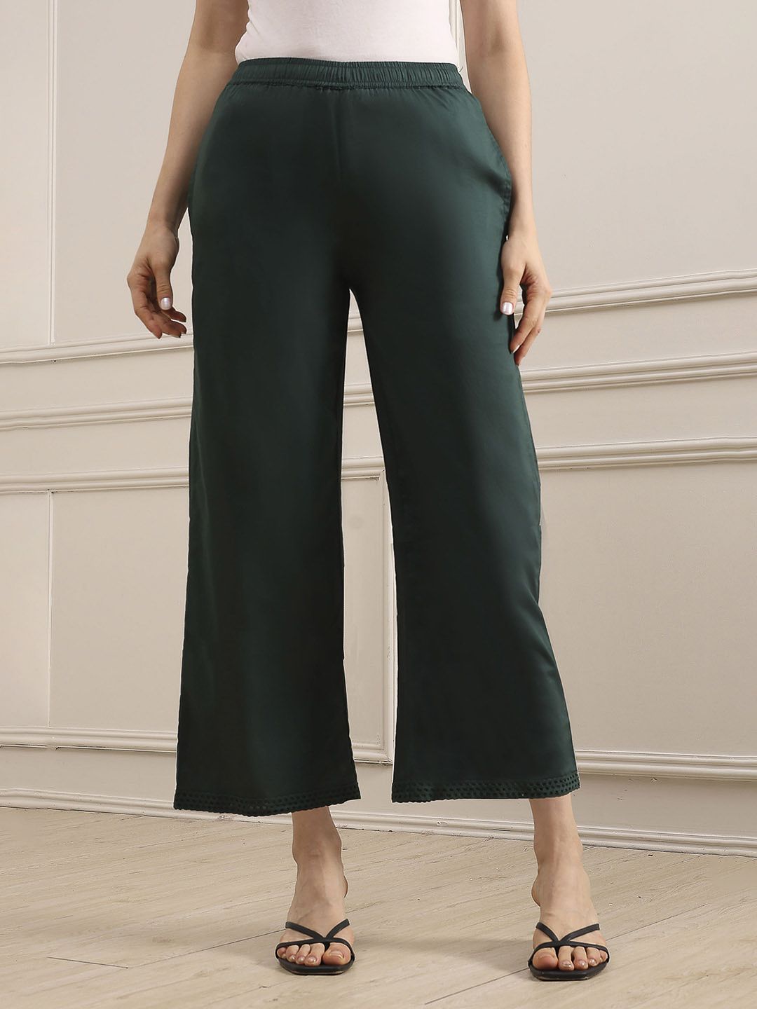 Biba Women Wide Leg Cropped Palazzos