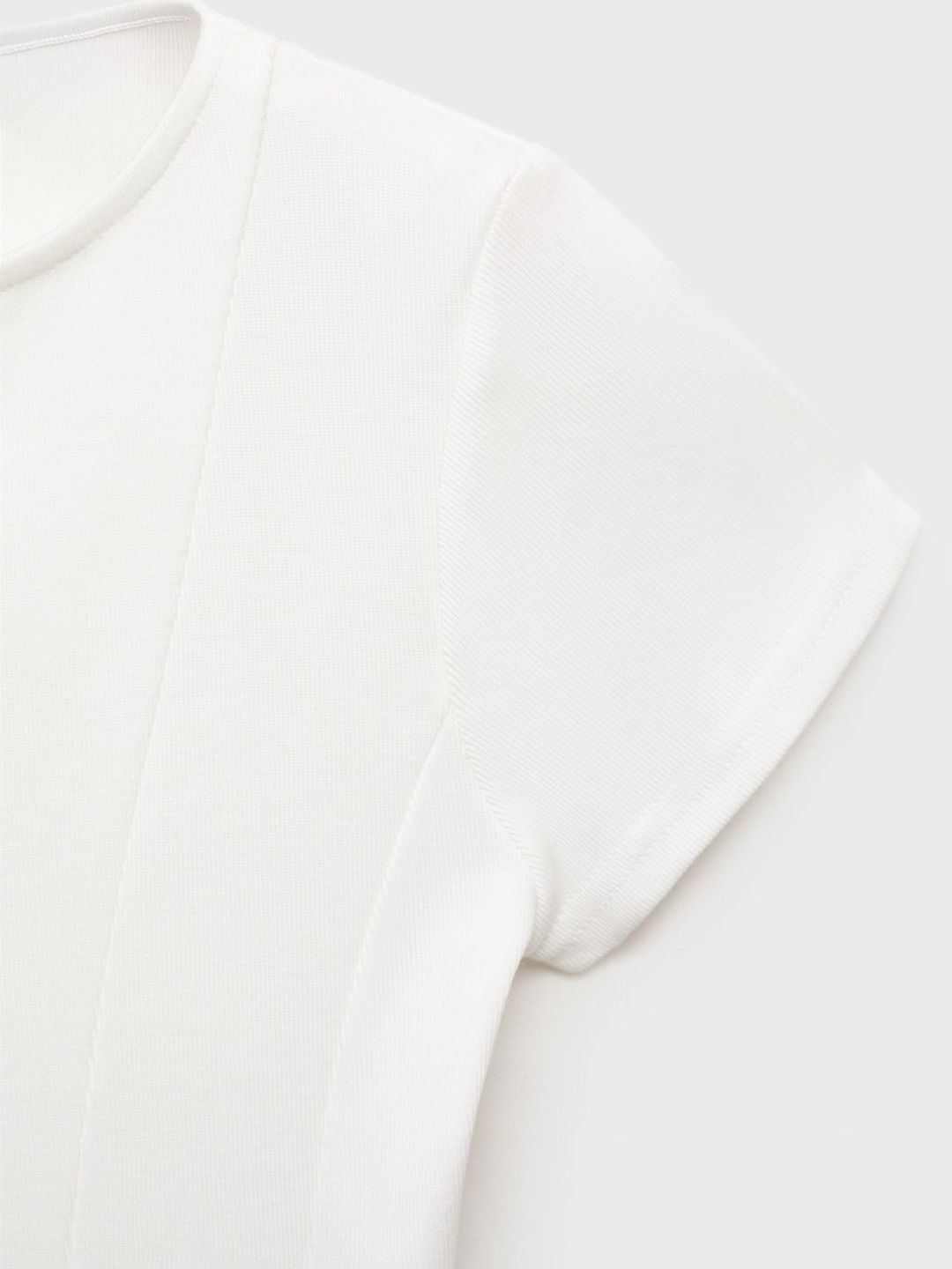 Pure Cotton Panelled Peplum Top
