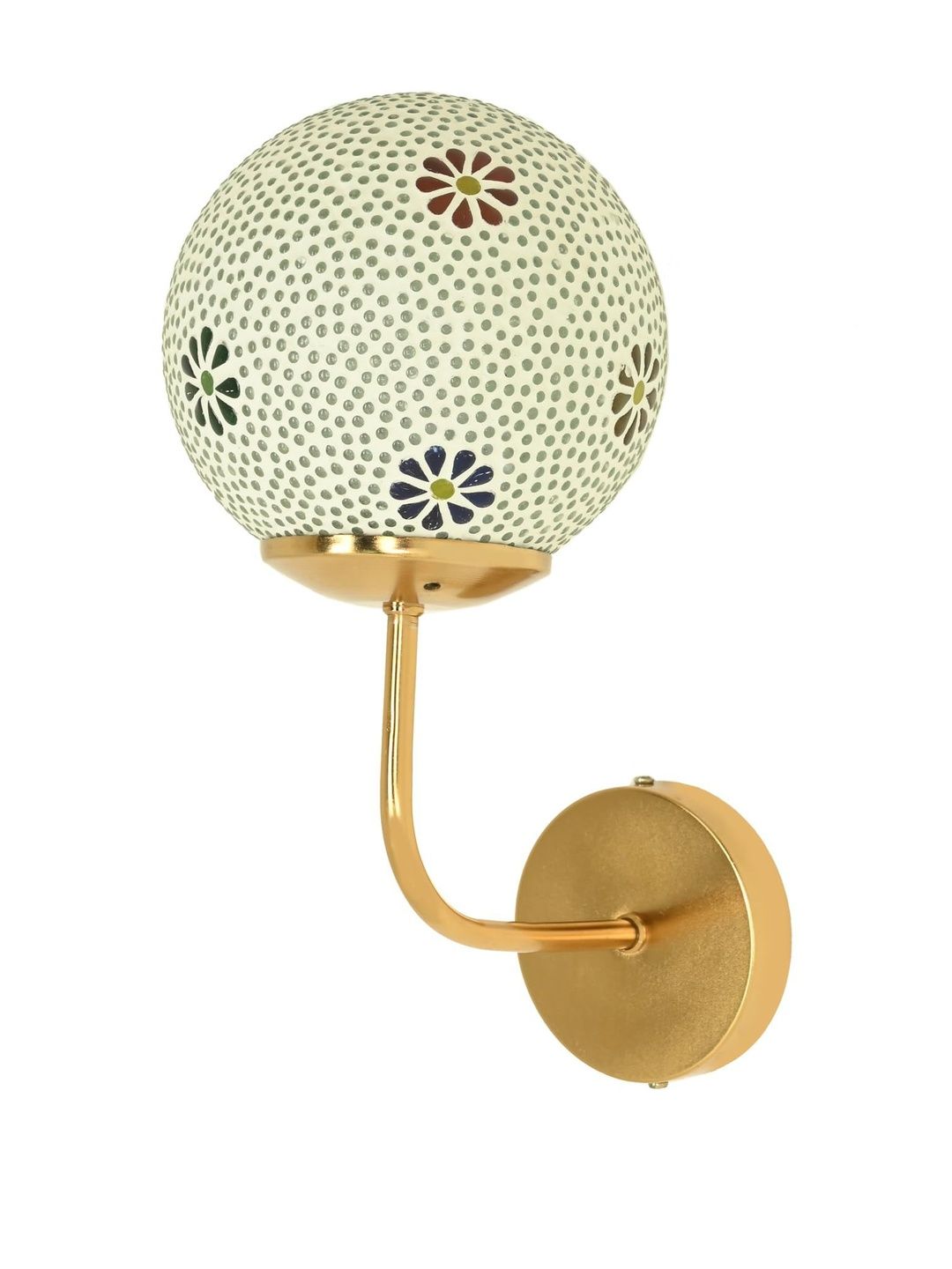 1ST TIME Multi Printed Glass Traditional Cylinder Wall Lamps Wall Lamps