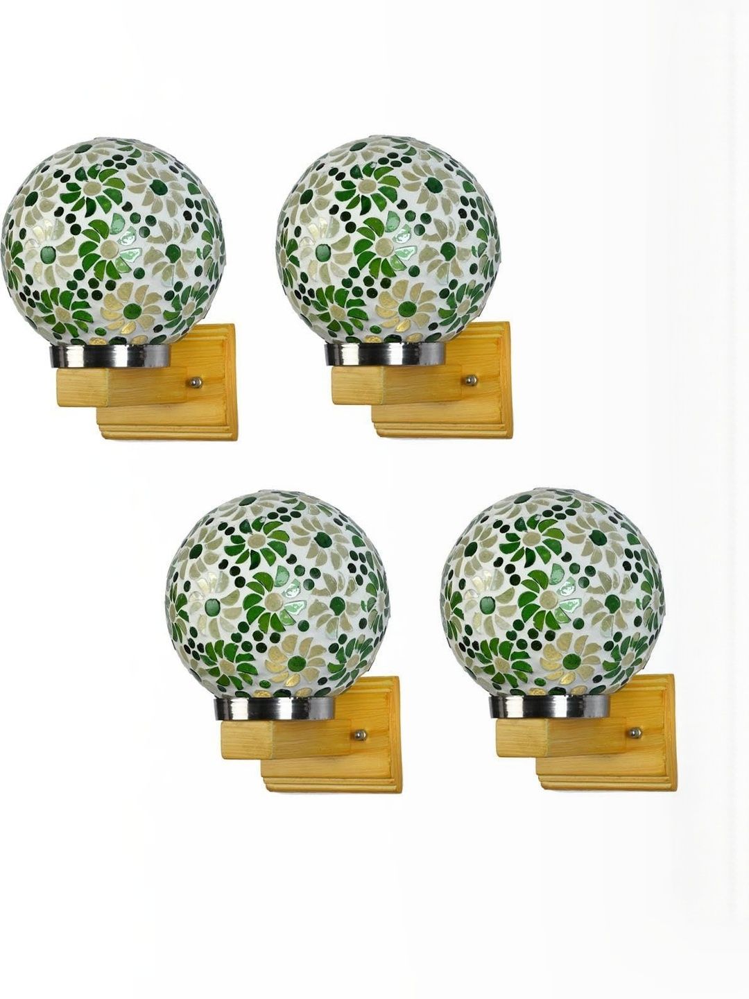 1ST TIME Green & White Solid Glass Traditional Cylinder Wall Lamps Wall Lamps