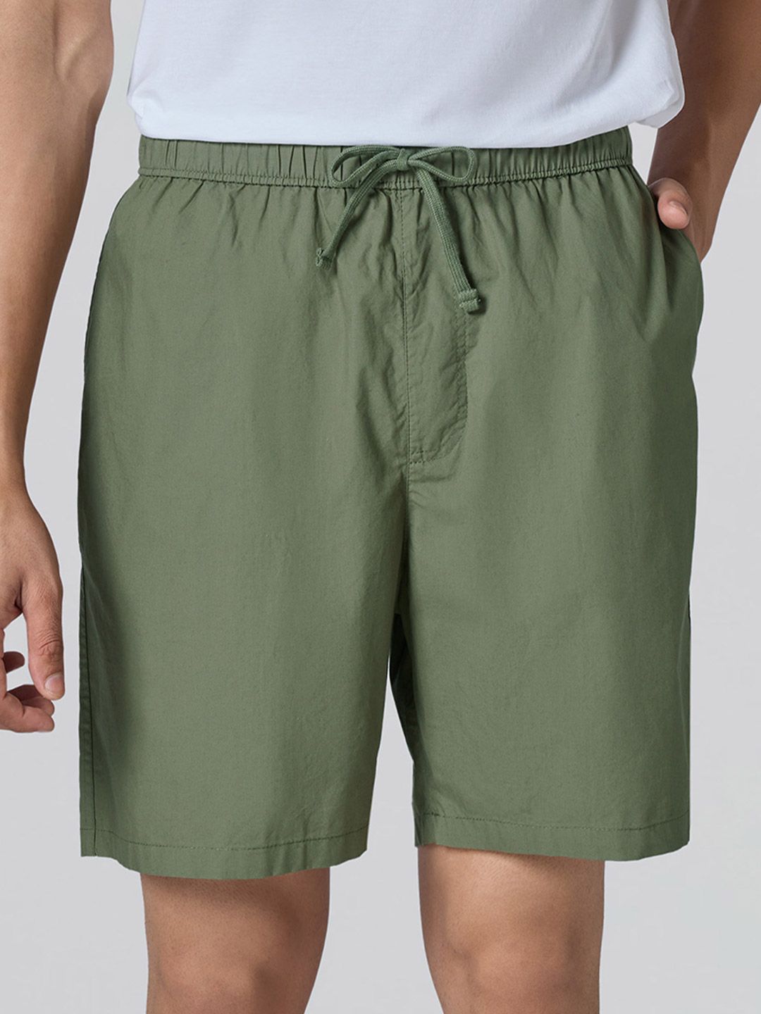 Y  Buy XYXX Zen Men Relaxed Fit Mid-Rise Cotton Solid Lounge Shorts