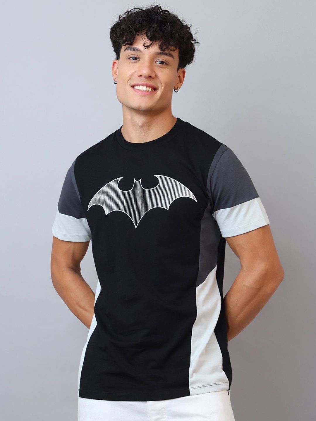 Free Authority Batman Printed Round Neck Pure Cotton T-Shirt