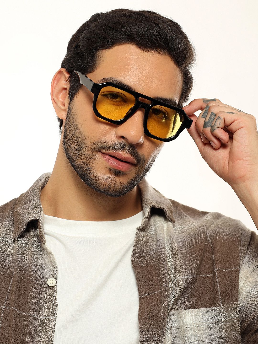 Eyejack by Voyage Unisex Square Sunglasses with UV Protected Lens