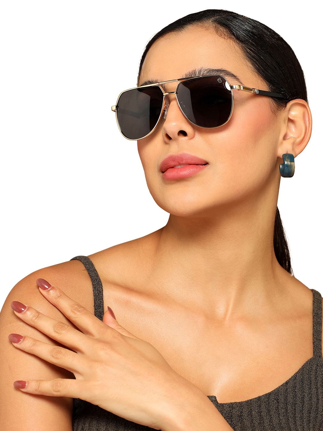 Eyejack by Voyage Aviator Sunglasses with Polarised and UV Protected Lens 8008PCL841