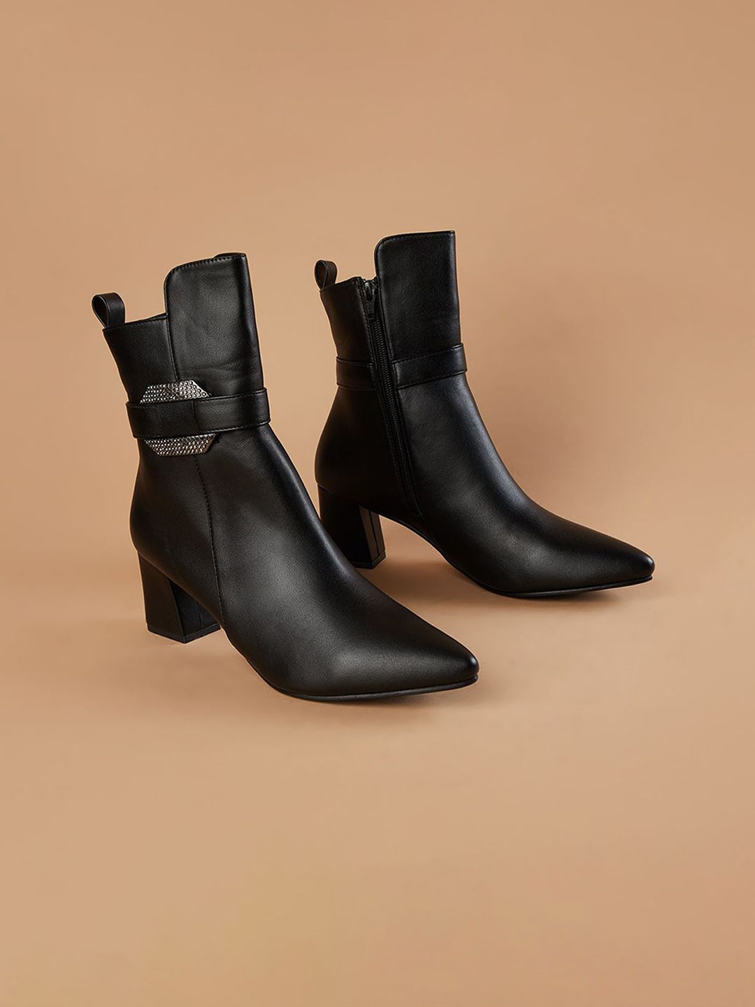 Ginger by Lifestyle Women Casual Block-Heeled Regular Boots