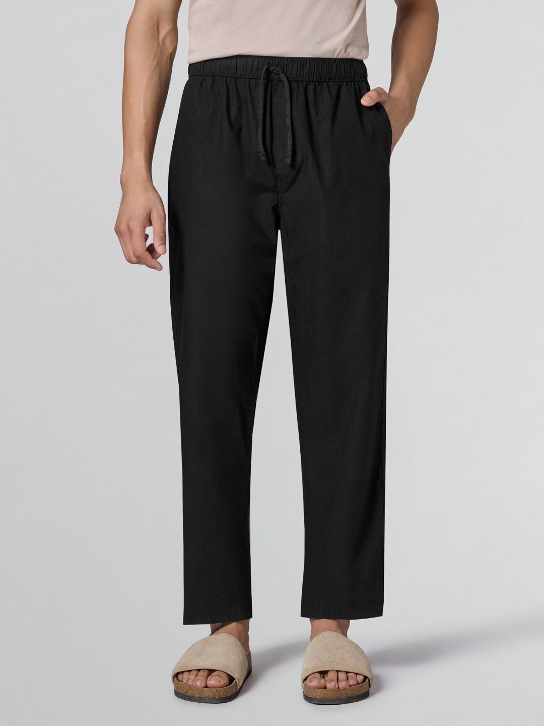 Buy XYXX Zen Men Cotton Solid Relaxed Pant - Lounge Pants for Men