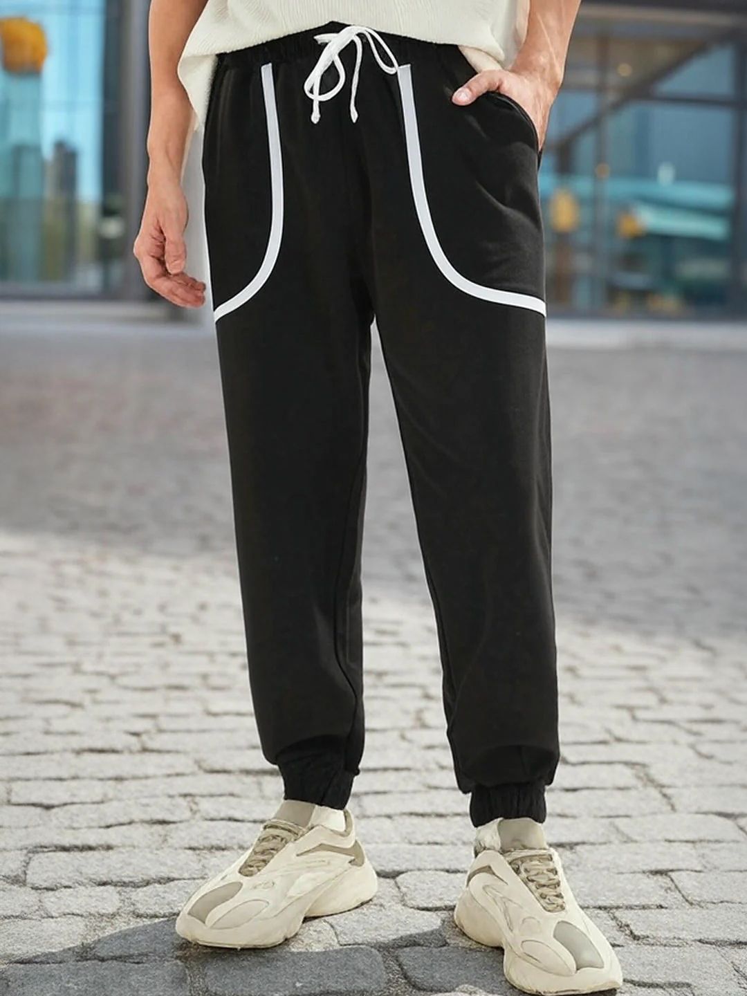 Buy NOBERO Men Oversized Pure Cotton Joggers - Track Pants for Men