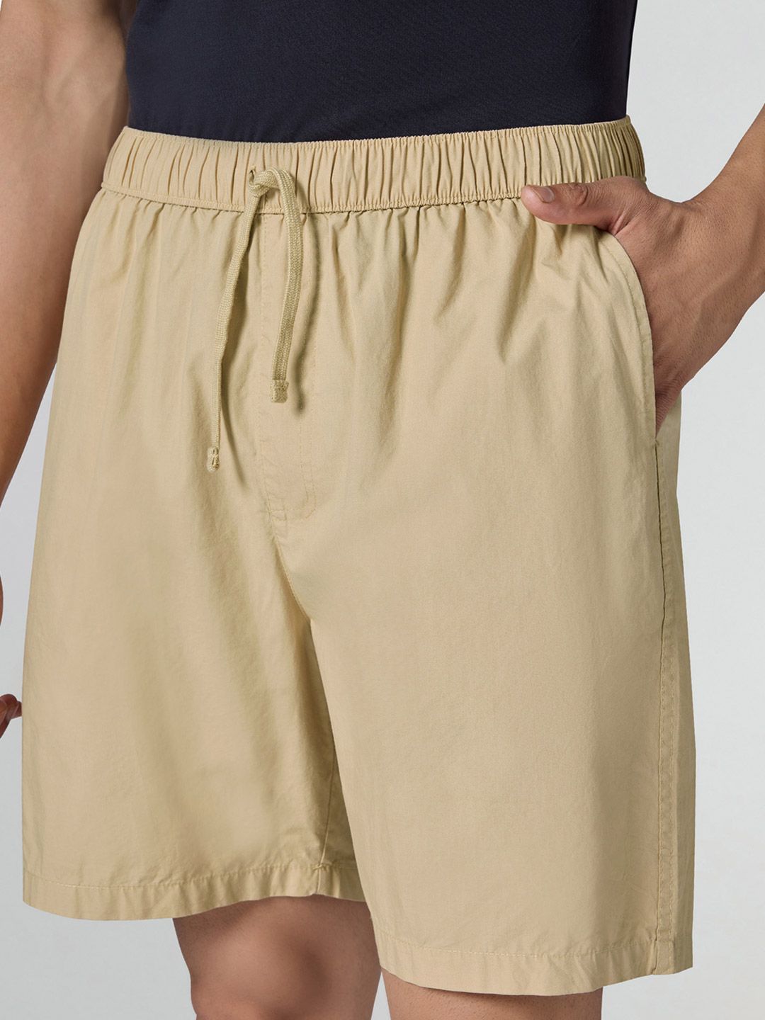 Buy XYXX Zen Men Relaxed Fit Mid-Rise Cotton Solid Lounge Shorts