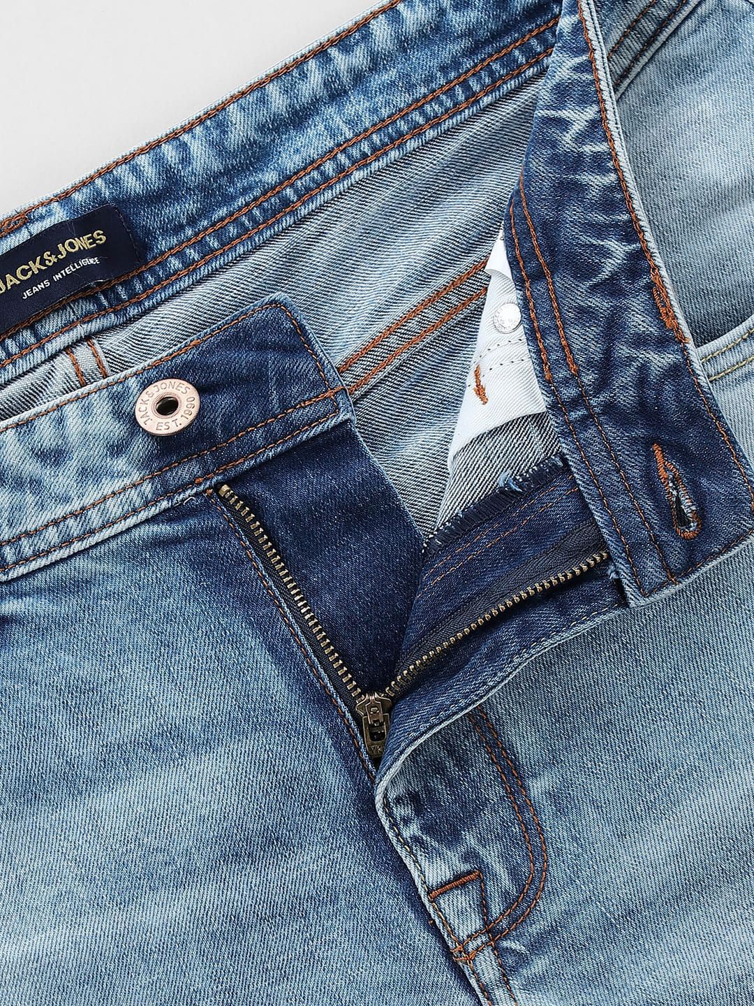 Slim Fit Low-Rise Heavy Fade Stretchable Jeans