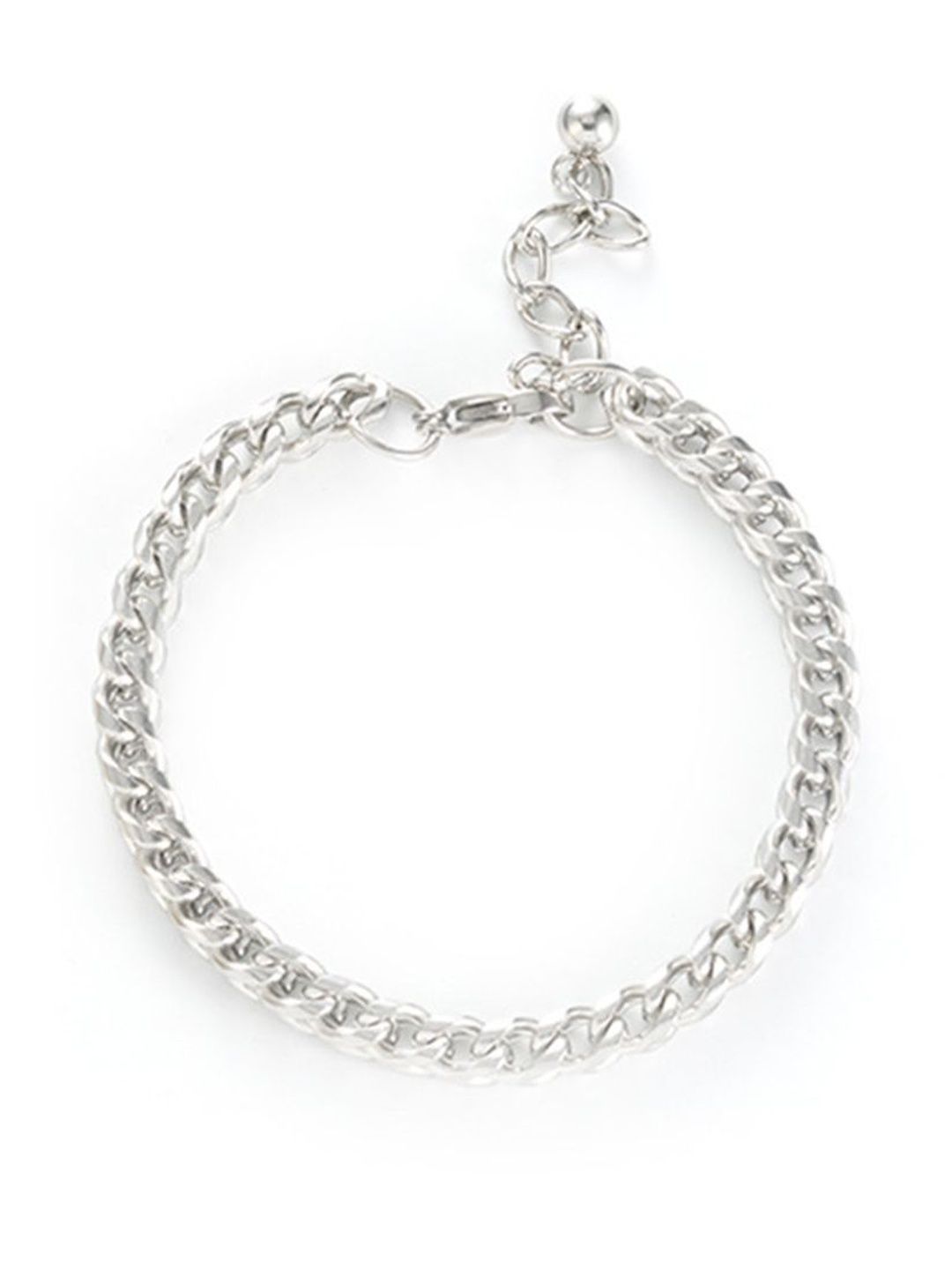 StyleCast x Revolte Men Handcrafted Silver-Plated Armlet Bracelet