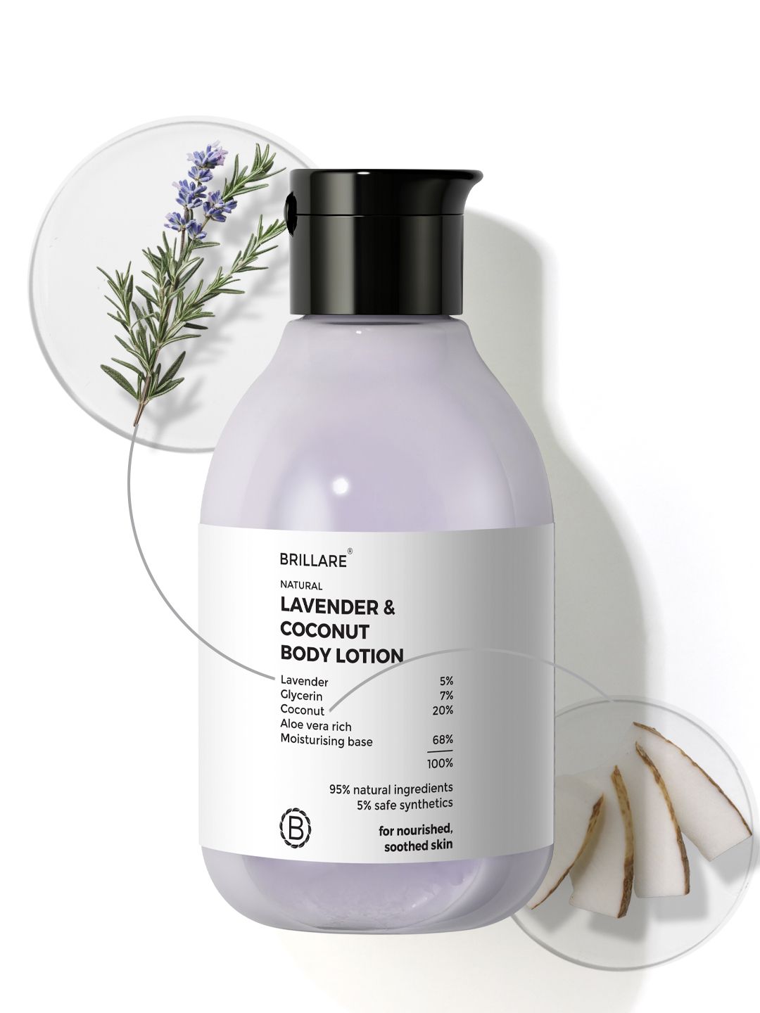 BRILLARE BRILLARE Lavender & Coconut Body Lotion - 200 ml