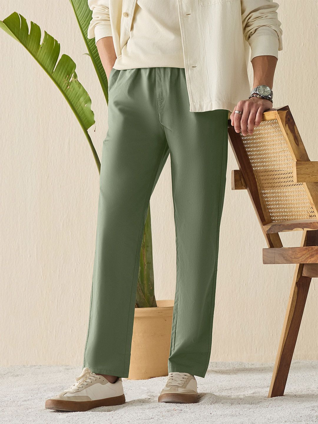 Buy XYXX Zen Men Cotton Solid Relaxed Pant - Lounge Pants for Men