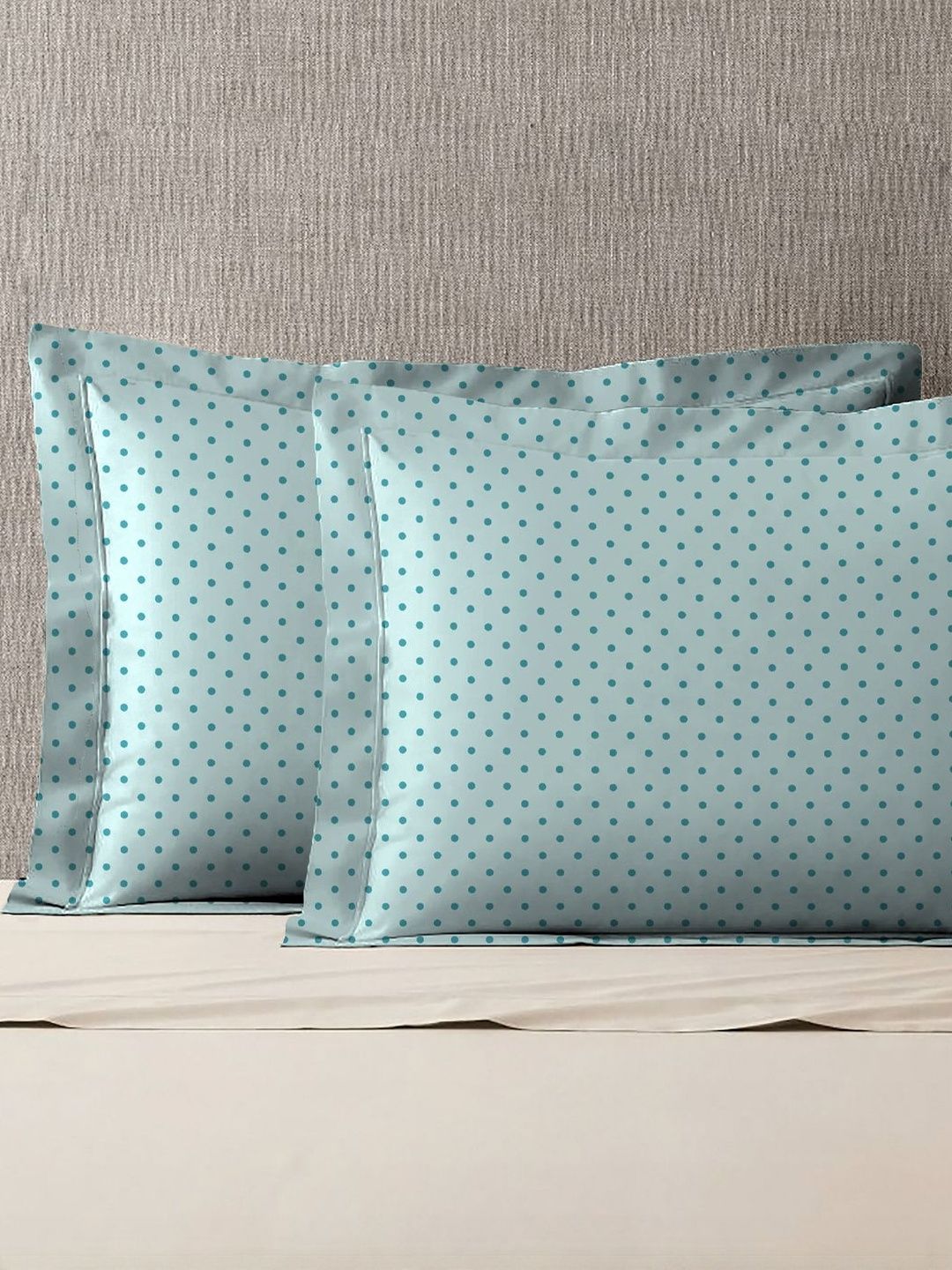 MYTRIDENT MYTRIDENT Teal 2 Pieces Abstract Pure Cotton Rectangle Pillow Covers