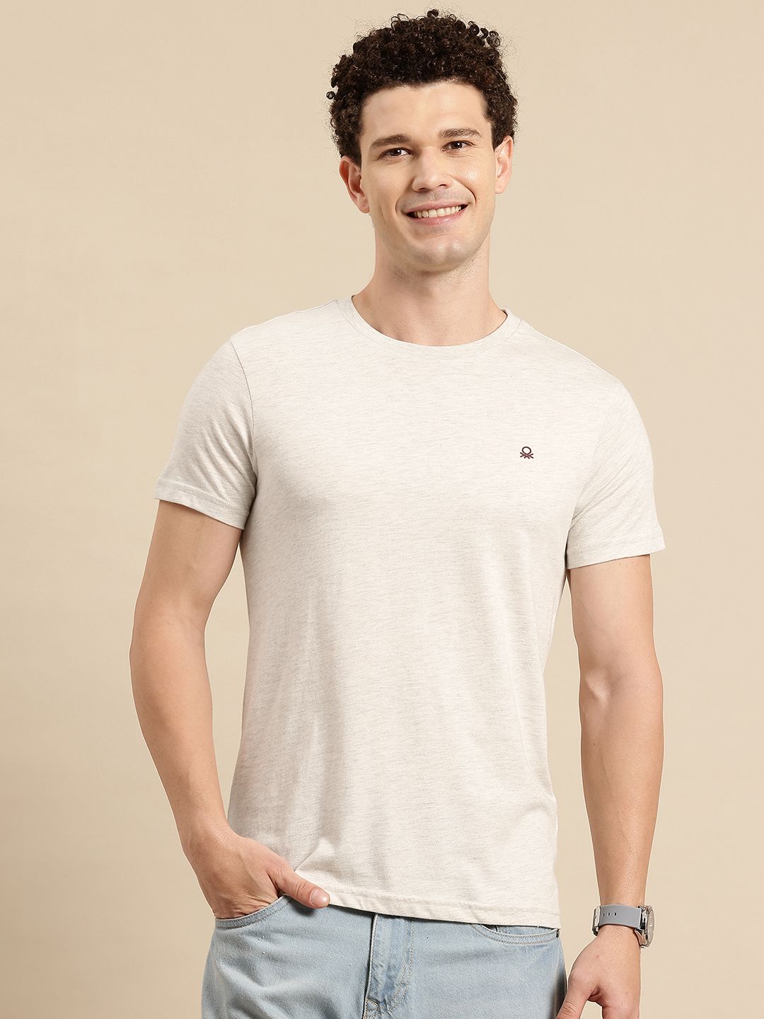 United Colors of Benetton Brand Logo Detail T-shirt