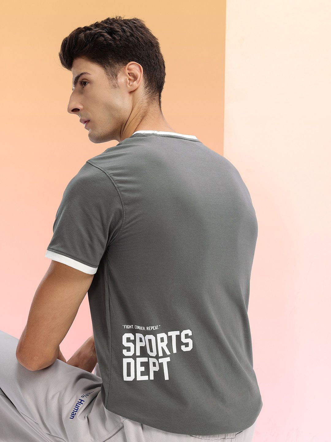 HRX by Hrithik Roshan Typography Printed T-shirt