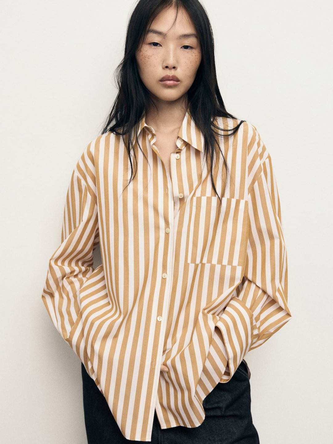 Striped Casual Oversized Shirt